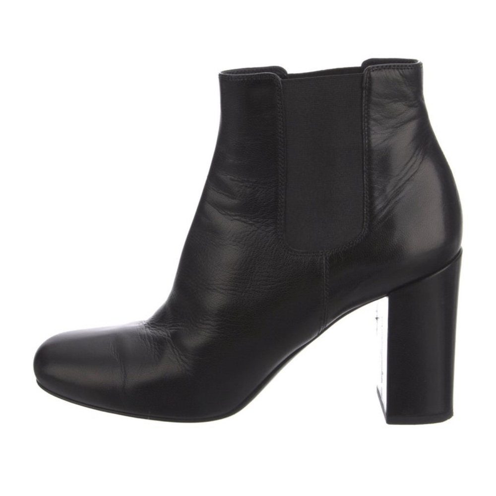 Saint Laurent Black leather booties , Chelsea ankle boots